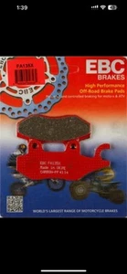 Pastillas de freno EBC Carbon X #FA135X para Kawasaki/Yamaha/Can-Am/Suzuki/CFMOTO - Imagen 1 de 3