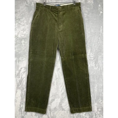 Polo Ralph Lauren Corduroy Pants Olive Green Classic Fit Mens 34x30 Casual - Image 1 of 4