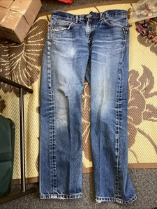 Levis 505 Mens Denim Blue Jeans Size 33 X 30 - Picture 1 of 7