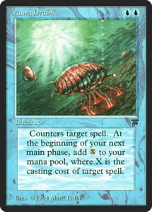Mana Drain X (1) Legends _ Excellent up to Near Mint _ MTG _ 4RCards - Picture 1 of 1