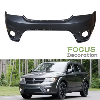 Front Bumper Cover Plastic For 2011-2018 Dodge Journey Sport w/ Fog Lamp Holes - Изображение 1 из 4