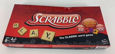 Scrabble Word Game Hasbro Team Play 2012 Letter Tiles Crafting Family Game Night - Image 1 of 3