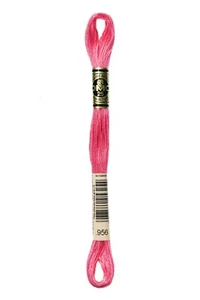 DMC - Color # 956 - (Hot Pink) -- Embroidery Floss -- Per Skein - Picture 1 of 1
