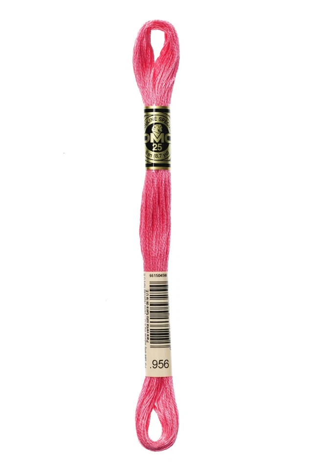 DMC - Color # 956 -  (Hot Pink) -- Embroidery Floss -- Per Skein - Image 1 of 1