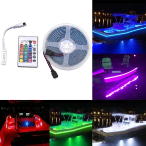 16.4ft 3528 UV / RGB LED Strip Black Light Night Fishing Ultraviolet Boat 12v DC - Picture 1 of 11