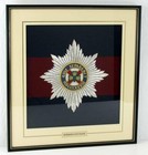 10718 - Aufwändig gesticktes Regimentsabzeichen des 1st Bataillon Irish Guards