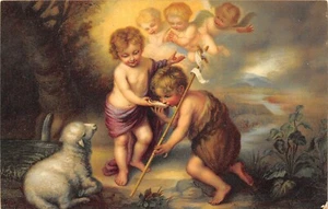 AL4-240) CARTOLINA LOS NINOS DE LA CONCHA B.E. MURILLO - Picture 1 of 2