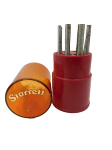 Starrett Drive Pin Punch 8 pc Set 1-1/8"-1.5mm Thru 5/16"-8mm 4"Length - Picture 1 of 7