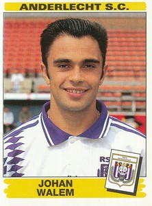 037 JOHAN WALEM # BELGIUM ANDERLECHT.SC - FOOTBALL STICKER 96 PANINI