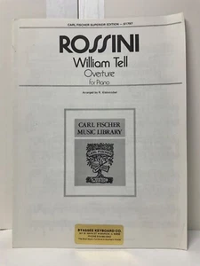 Rossini William Guillaume Tell Overture Piano Carl Fischer Music Library Opera - Picture 1 of 7