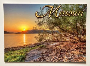 A Beautiful Sunset Over A Lake In Missouri Scenic MO Picture Postcard 4148 - Picture 1 of 2