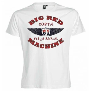 49 Hells Angels Wings Camiseta Blanca Soporte81 Gran Máquina Roja - Imagen 1 de 3