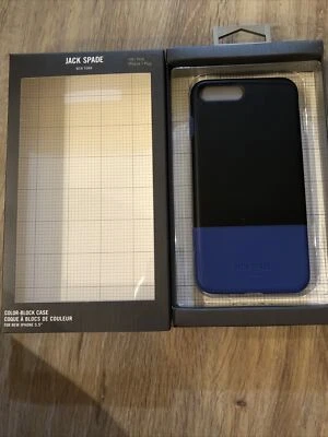 Jack Spade Case for Apple iPhone 7 Plus & 8 Plus  Blue/Fulton Black - Image 1 of 3