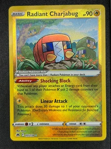 Radiant Charjabug 051/159 Crown Zenith Ultra Rare Holo Pokemon TCG Card NM - Picture 1 of 2