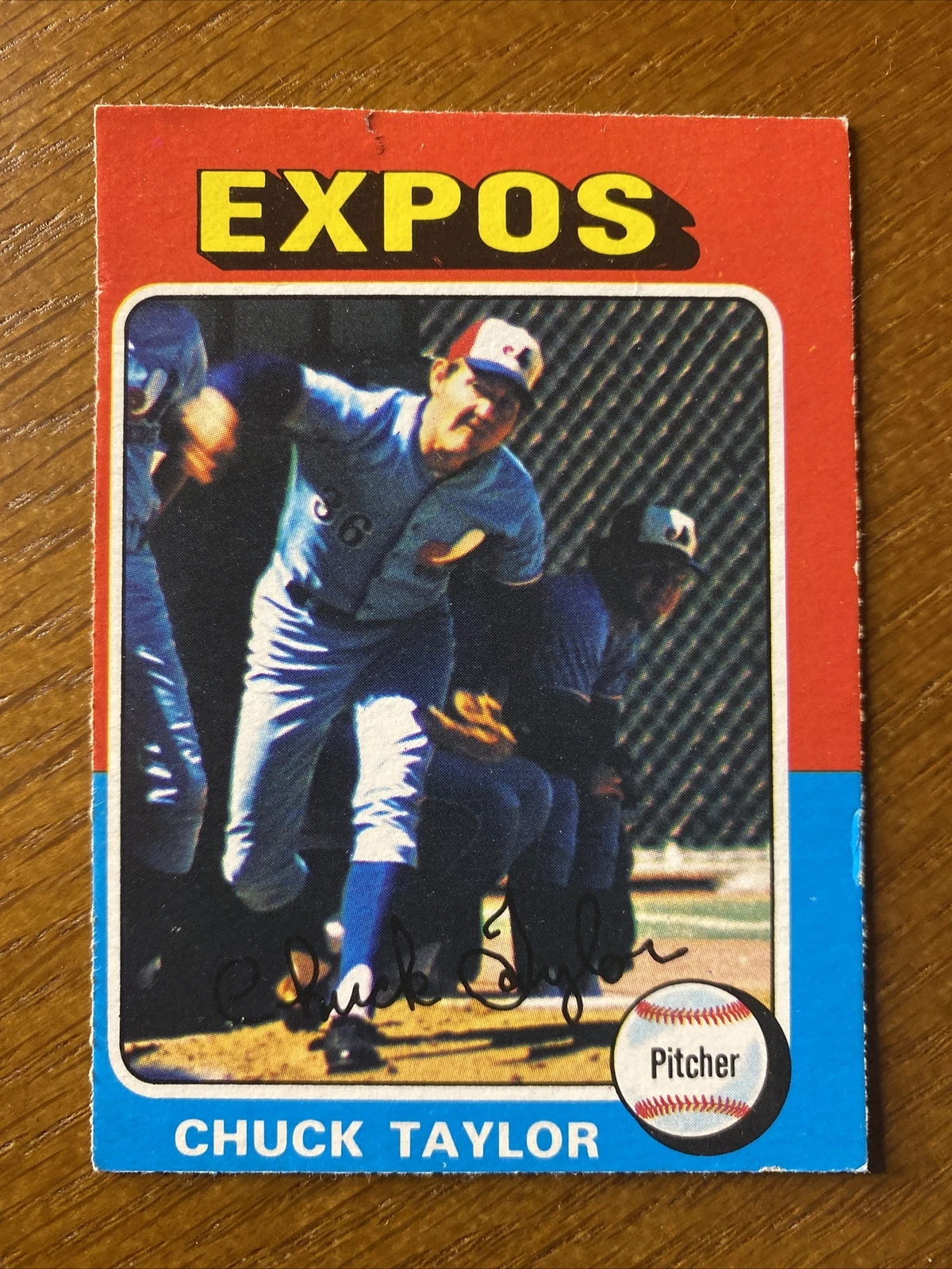 1975 75 OPC O-Pee-Chee Baseball #58 Chuck Taylor Montreal Expos NM SHARP