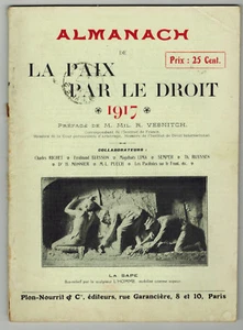 1917-Almanach de la Paix par le Droit-La Sape-Ed.Plon - Picture 1 of 6