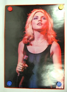 Poster Blondie Debbie Harry 1978 originale Big O importazione UK 33"x23,5" - Foto 1 di 6