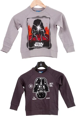 LOGOSHIRT Star Wars Disney Kinder Sweat-Shirt Langarmshirt mit Darth Vader Logo