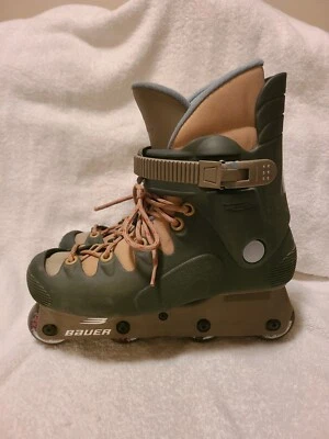 BAUER 'Humility' Aggressive Inline Skates Men's Us Size 9 Women's11 Rare Vintage - Image 1 of 4
