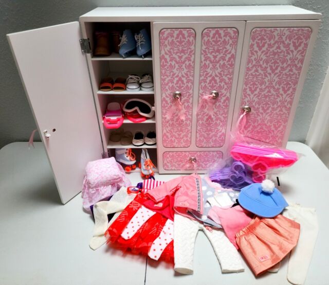 Closet Boneca Barbie com Caixas de Sapato - Guarda roupa