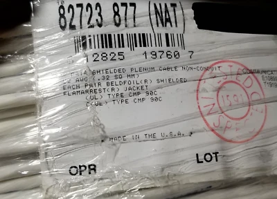 Cable de audio/control par trenzado protectores individuales Belden 82723 22/2P FEP/25 pies Foto 1 de 4