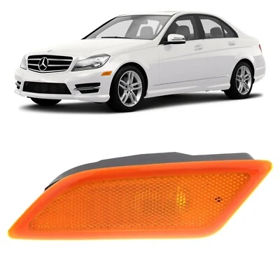 For 2012-15 Mercedes-Benz C250 C300 C350 Side Marker Light Assembly Driver Side Foto 1 de 4