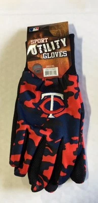 Minnesota Twins Camouflage Sports Utility Gloves Work gardening NEW CAMO  - Image 1 of 2