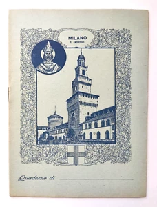 Quaderno Scuola Milano S.Ambrogio Patrono Citta' Italiane Tabelline  (L1) - Picture 1 of 2