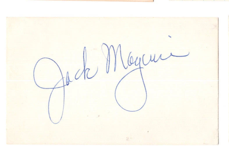 Jack Maguire Signed Index Card Autographed Baseball Cincinnati Reds - Image 1 of 1