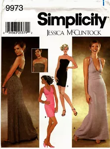 Simplicity 9973 Juniors JR Knit Evening Dresses Sewing Pattern Uncut 11/12-15/16 - Picture 1 of 2