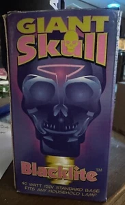 1990’s Giant Skull Blacklight - NIB - NOS - 40W 120V Standard Base Forum Novelty - Picture 1 of 3