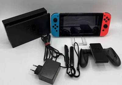 Nintendo Switch - Spielkonsole - Neon-Rot/Neon-Blau (Modell HAC-001) - Bild 1 von 4