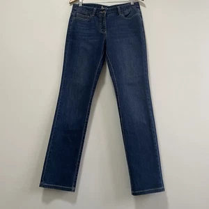 Boden Damen Straight Leg Jeans Dark Wash UK12L US8L Long Insam Mid Rise - Bild 1 von 14