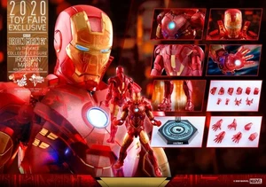 HOT TOYS 1:6 HOLOGRAPHIC IRON MAN MK4 MMS568 DIECAST FIGURE BOXED USED. - Picture 1 of 14