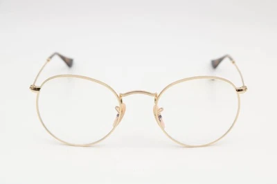 Monturas redondas para gafas Ray-Ban Rb3447 2500 pulidas Arista doradas 50-21-145 Foto 1 de 4