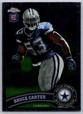 2011 Topps Chrome Bruce Carter Rookie Dallas Cowboys #175 - Image 1 of 2