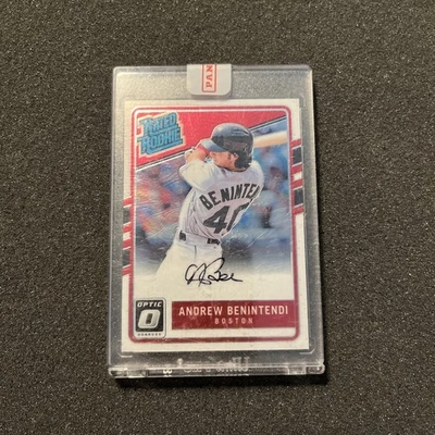 2017 Donruss Optic Andrew Benintendi Rookie Autograph SP RARE RED SOX - Image 1 of 2