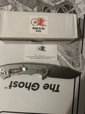 Hinderer Project X -Punto de clip - S45VN - Lavado a piedra - Verde translúcido G10 Foto 1 de 4