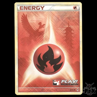 Fire Energy PLAY! Holo #89/95 Call of Legends Promo NM/LP Pokemon 2011 - Image 1 of 3