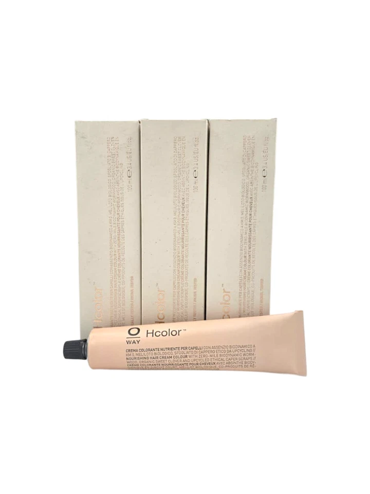 OWAY HCOLOR HPLUS AMONIAKFREIE PERMANENTE HAARFARBE BIO HAARFARBE 100ML F7 - Bild 1 von 4