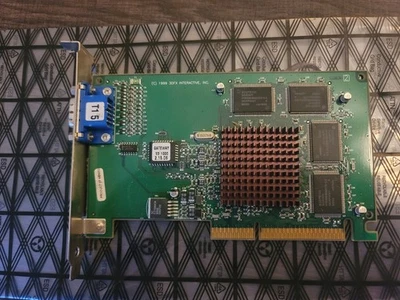 VINTAGE VOODOO 3 1000 3DFX 210-0380-001-A0 8MB VELOCITY 100 AGP VIDEO CARD - Image 1 of 3