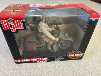 G.I. JOE U.S. Army Motor MP No. 2 HARLEY DAVIDSON Motor Cycles 12" Hasbro 81643 - Image 1 of 4