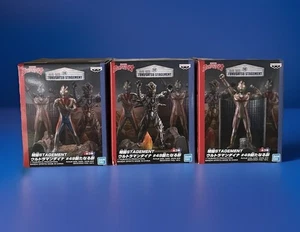 ULTRAMAN DYNA TOKUSATSU STAGEMENT #49 NEW SHADOW 3 FIGURE SET BANDAI - Picture 1 of 11