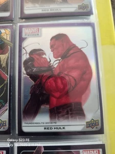 Marvel Platinum Trading Card Purple Rainbow Red Hulk - Bild 1 von 1