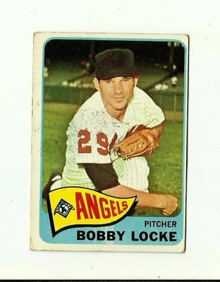 1965 TOPPS #324 Bobby Locke: Los Angeles Angels: Pitcher: Baseball Card: MLB - Image 1 of 2