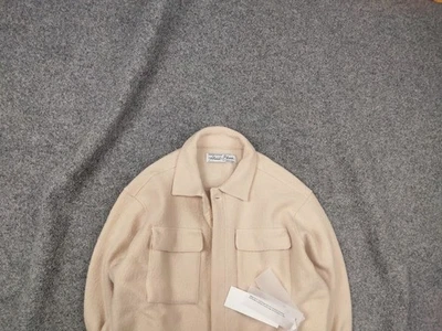 NUEVO About:Blank Design lana recortada bolsillos delanteros de gran tamaño sobrecamisa chaqueta Foto 1 de 4