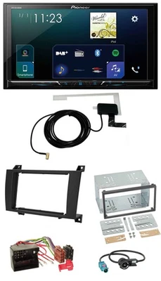 Pioneer 2DIN DAB USB MP3 Bluetooth Autoradio für Mercedes SLK R171 2004-2011 - Bild 1 von 4