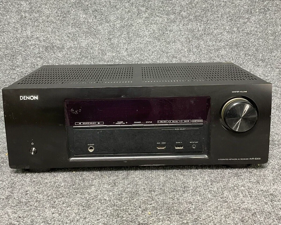 Denon AVR-E300 Audio 🎵 Video Receiver 5.1 Channel Home Theater Network - Image 1 of 4