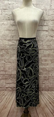 Saia Lápis Diane von Furstenberg Feminina Midi Charleston Preta Fenda Lateral Tamanho M - Imagem 1 de 4