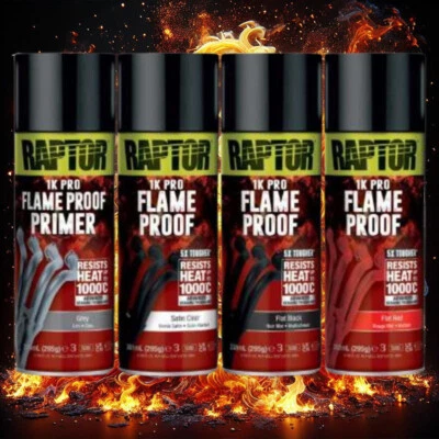 RAPTOR 1K Spraydose Lack. Feuerfest 1000°C. Auswahl. - Bild 1 von 4